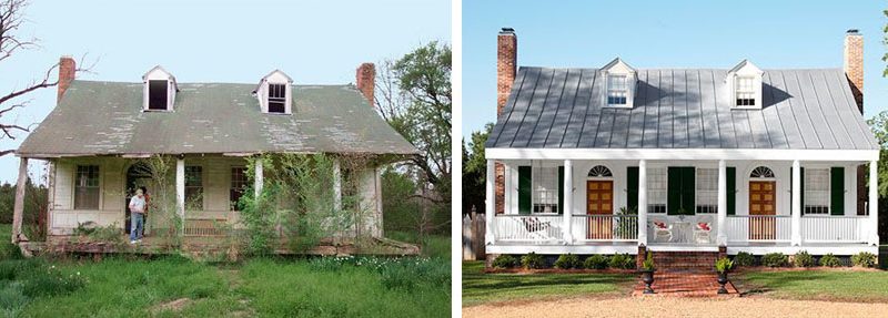 Antes y después de la casa de campo