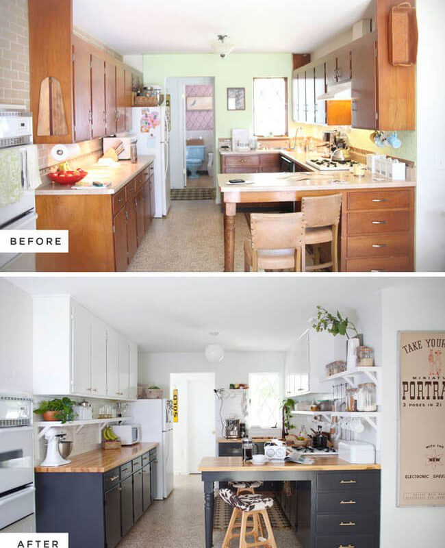 Antes y después cocina