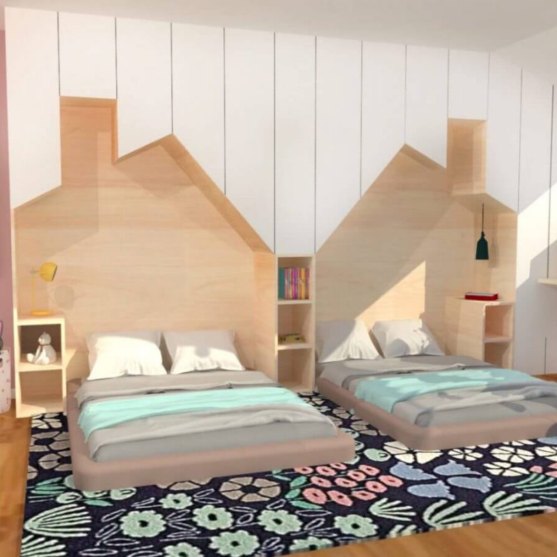 Ejemplo de interiorismo en un dormitorio